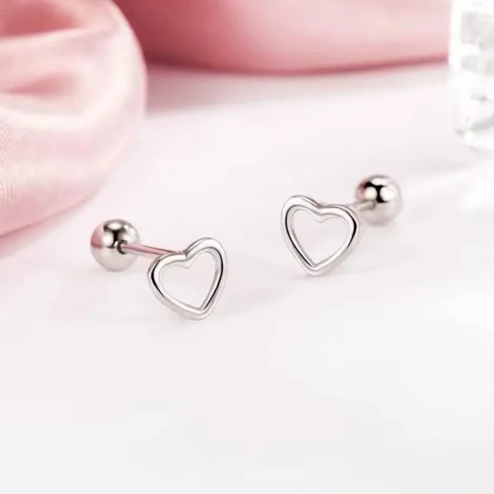 Sterling Silver Heart Earrings